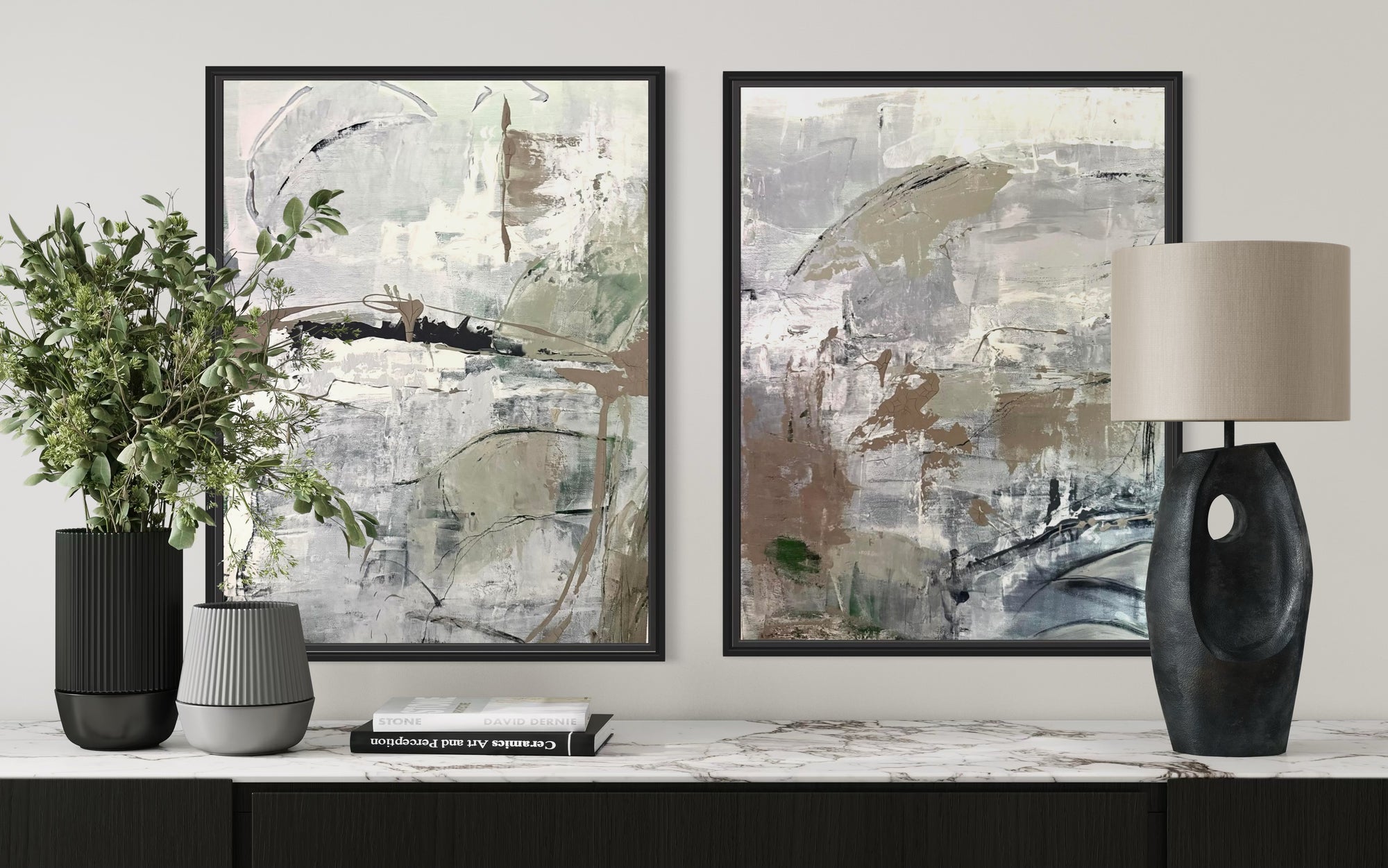 Wabi Sabi 1 & 2 canvas print bundle (20% off when bought as a pair)