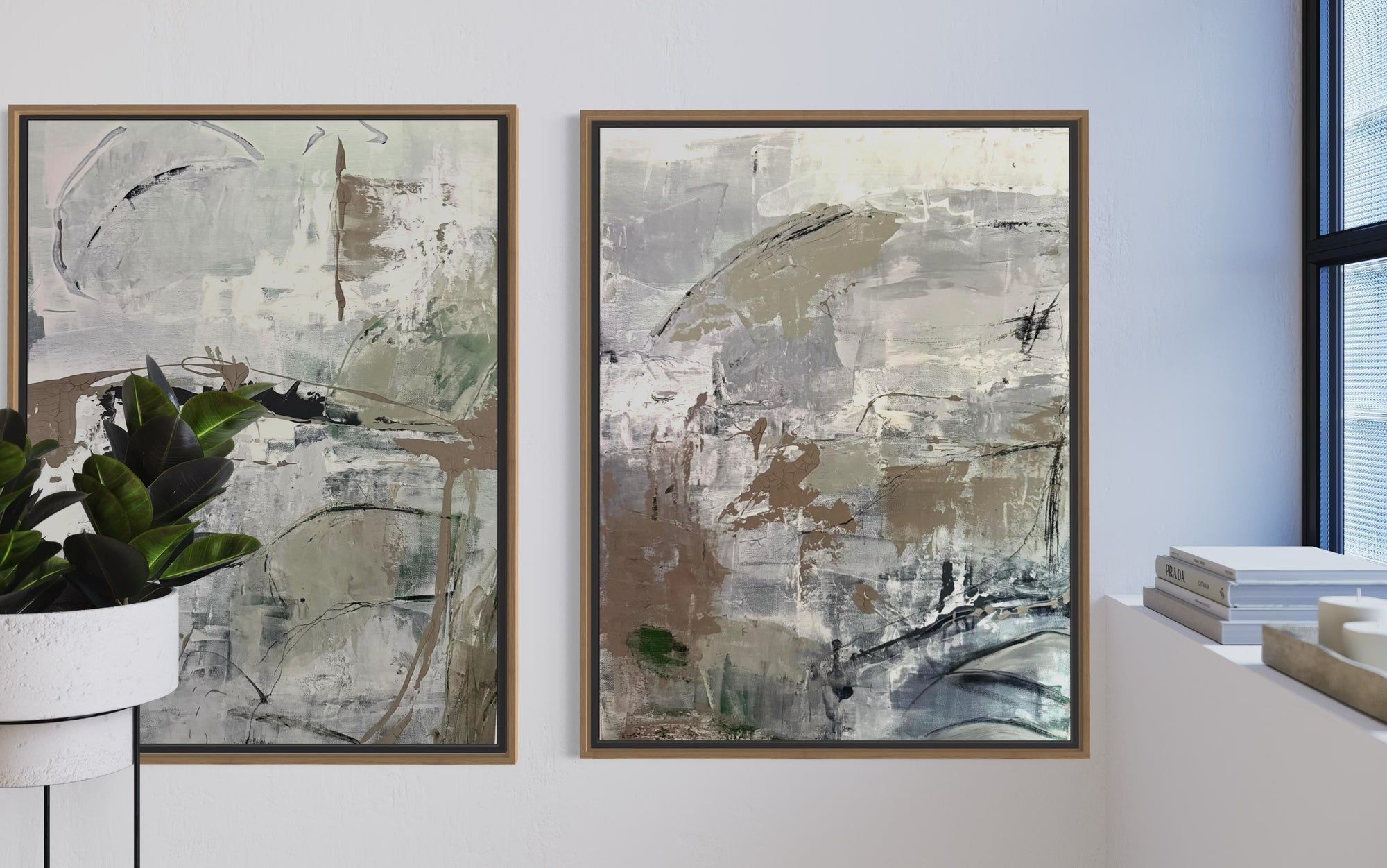 Wabi Sabi 1 & 2 canvas print bundle (20% off when bought as a pair)