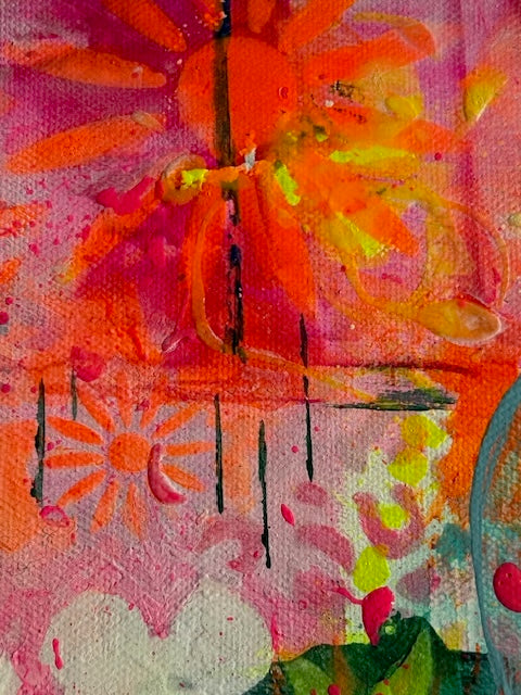Blooming Fearless (Original unframed artwork)